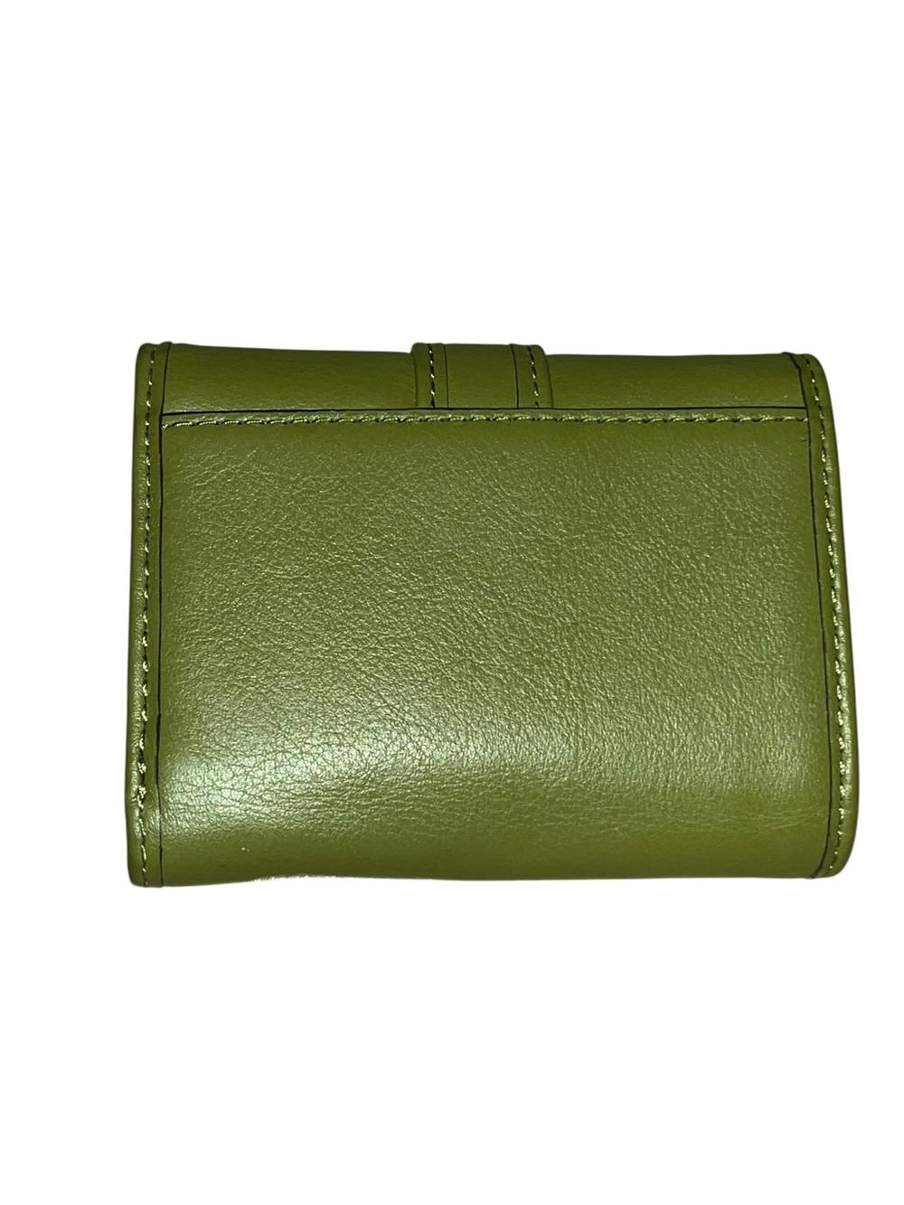 Michael Kors Colby Small Leather Tri-Fold Wallet in Safari Green - Picture 2 of 10